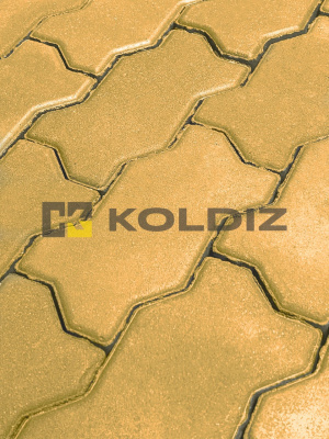 Тротуарная плитка Колдиз Волна 240х120х60 Желтая